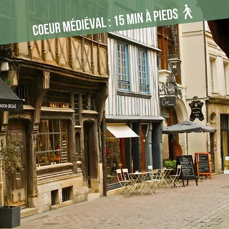 La Maison Des Plantes, Charmante, Atypique Et Cosy Pour 4 Personnes Avec Parking Et Jardin Rouen