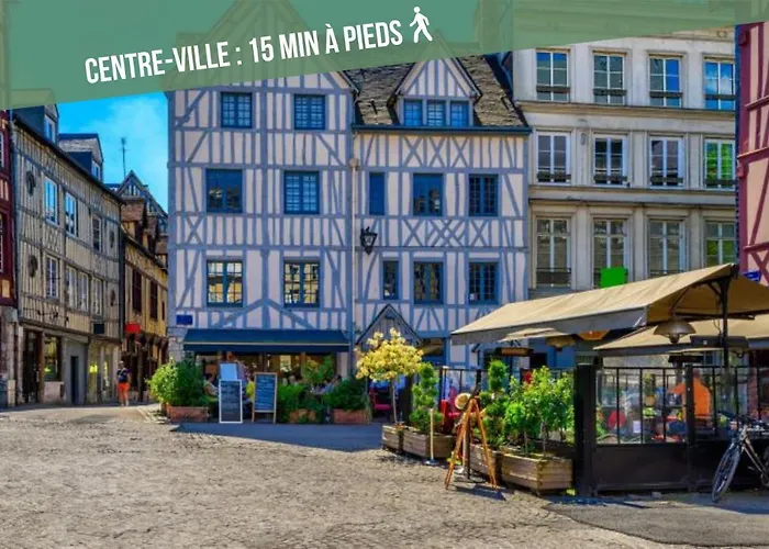 La Maison Des Plantes, Charmante, Atypique Et Cosy Pour 4 Personnes Avec Parking Et Jardin Feriehus Rouen