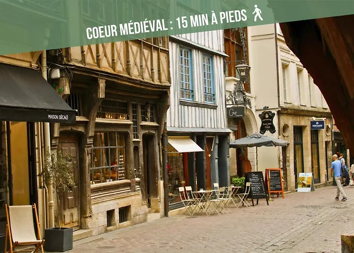 La Maison Des Plantes, Charmante, Atypique Et Cosy Pour 4 Personnes Avec Parking Et Jardin Rouen